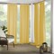 Threadmade Home Matine Solid Tab Top Indoor/Outdoor Window Curtain, Yellow - 52"W x 95"L